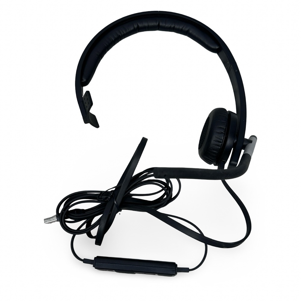Logitech H650e Mono Wired USB Headset Noise Canceling Mic Black A-00050